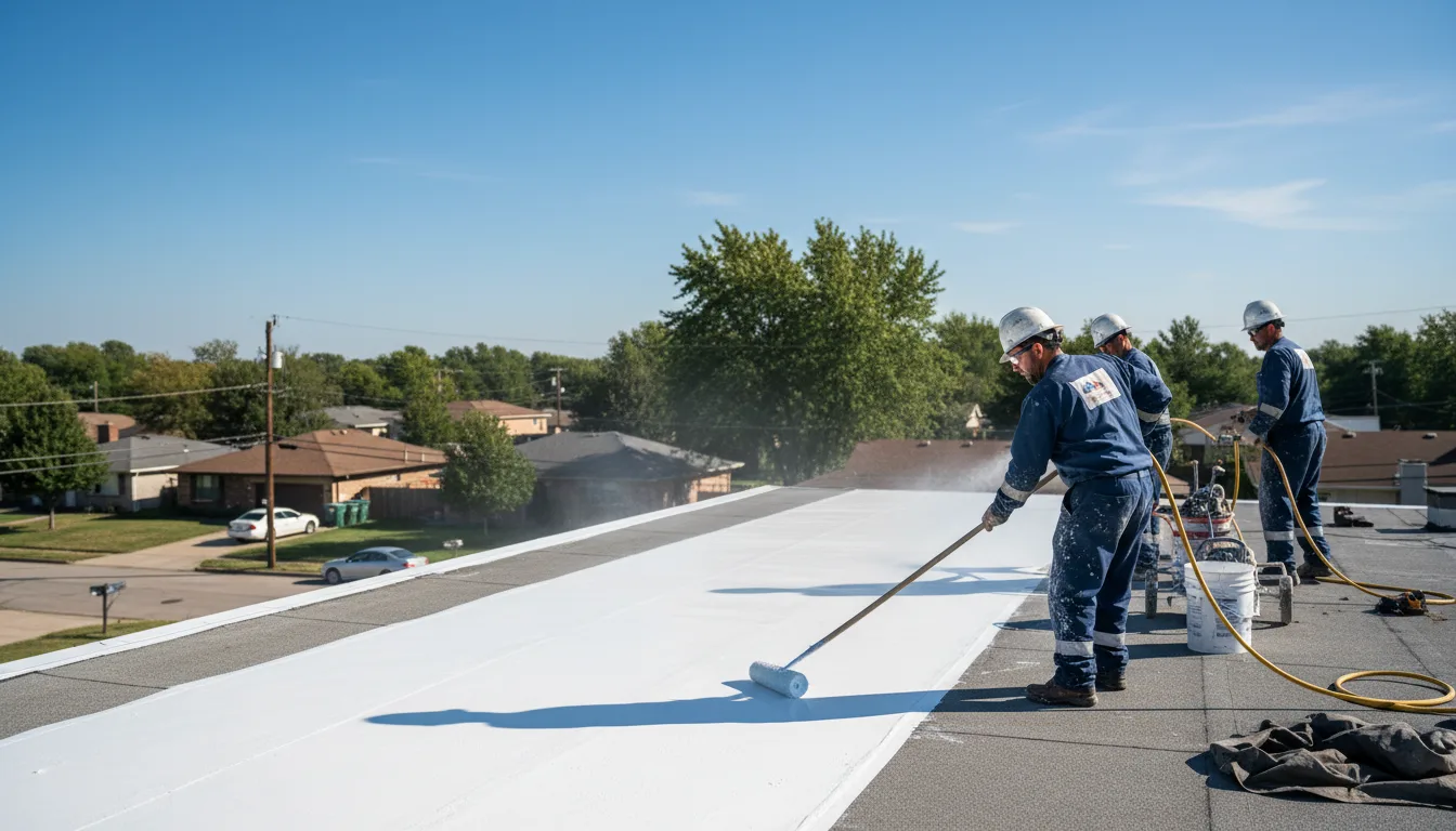 Commercial roof coating in Omaha, GA near me